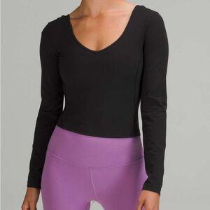 Lululemon Align Long Sleeve Top, NWT Black. Size 10